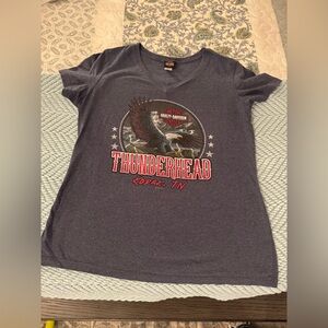 Women’s Harley-Davidson Graphic Tee with Eagle and Red Accents